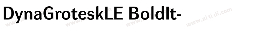 DynaGroteskLE BoldIt字体转换 DynaGroteskLE BoldIt字体转换